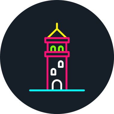 Galata Kule Hattı Çok Renkli Simge