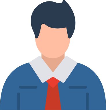 Çalışan Düz Vektör Simgesi Tasarımı