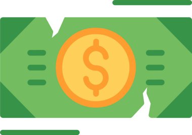 Finansal Düz Vektör Simgesi Tasarımı