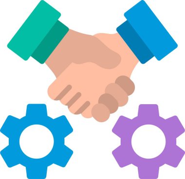 İlişki Düz Vektör Simgesi Tasarımı