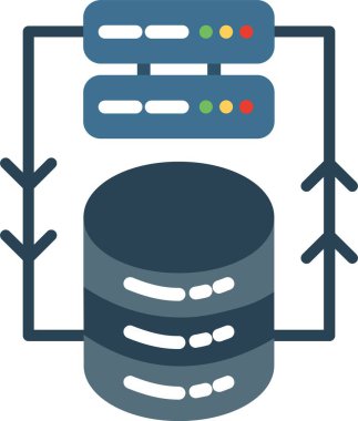 Dataset Düz Vektör Simgesi Tasarımı