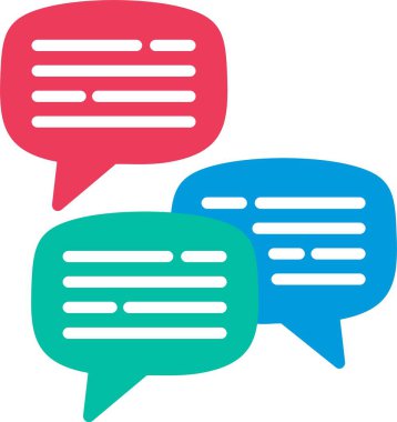 İleti Düz Vektör Simgesi Tasarımı