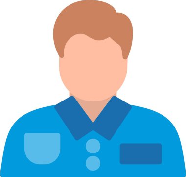 Çalışan Düz Vektör Simgesi Tasarımı