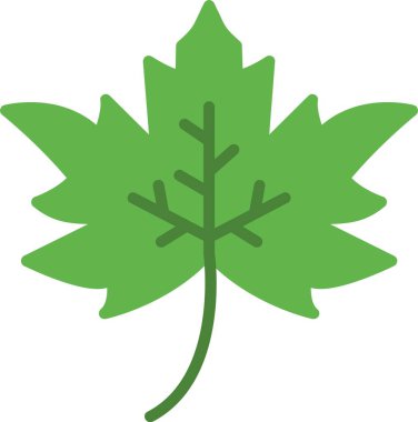 Yaprak Düz Vektör Simgesi Tasarımı