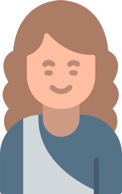 Afrodit Düz Vektör Simgesi Tasarımı