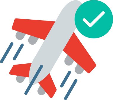 Zamanda Düz Vektör Simgesi Tasarımı