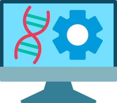 Teknoloji Düz Vektör Simgesi Tasarımı