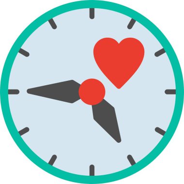 Zamanlayıcı Düz Vektör Simgesi Tasarımı