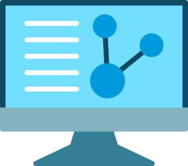 Kimya Düz Vektör Simgesi Tasarımı