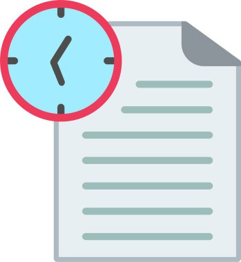 belge düz vektör simgesi tasarımı