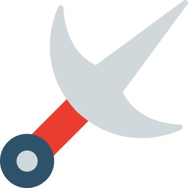 Kunai Flat Vector Icon Design clipart