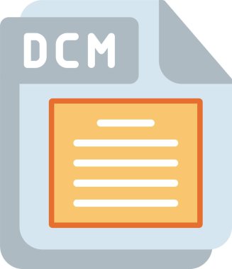 DCM Flat Vector Icon Design clipart