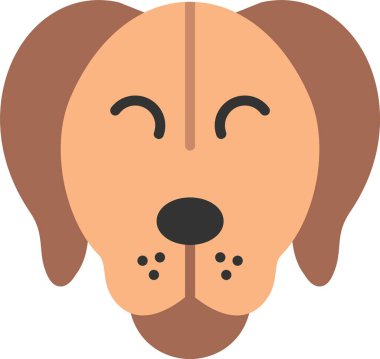 köpek yassı vektör dizaynı