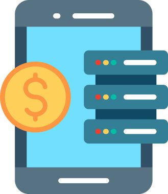 Mobil Veri Düzeltme Düz Vektör Simgesi Tasarımı