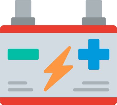 Pil düz vektör simgesi tasarım