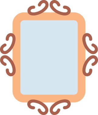 Çerçeve Düz Vektör Simgesi Tasarımı