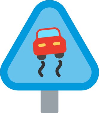 Düz Yol Vektör Simgesi Tasarımı