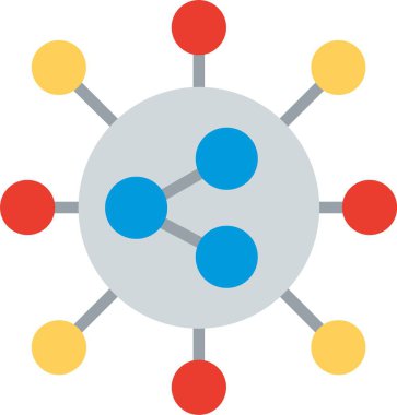 Düz Vektör Simgesi Tasarımı Paylaş