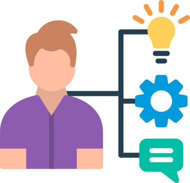 Skills Düz Vektör Simgesi Tasarımı