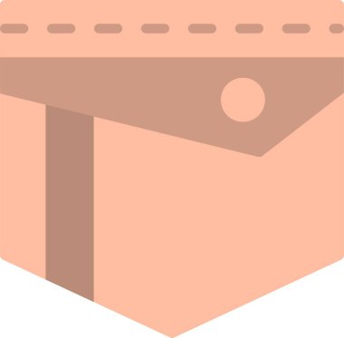 Cep Düz Vektörü Simgesi Tasarımı