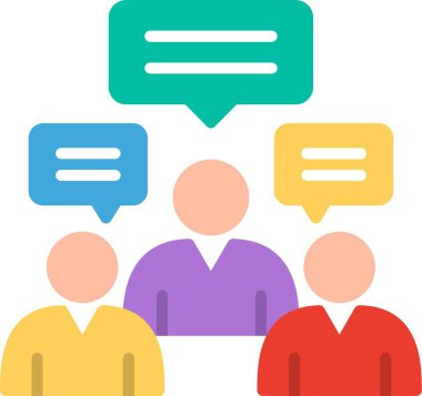 Temsilci Düz Vektör Simgesi Tasarımı