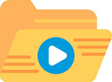 Video Dizin Vektörü Simgesi Tasarımı