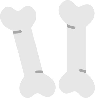 Düz Kemik Vektörü Simgesi Tasarımı