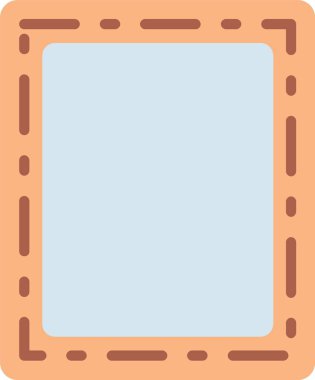 Çerçeve Düz Vektör Simgesi Tasarımı