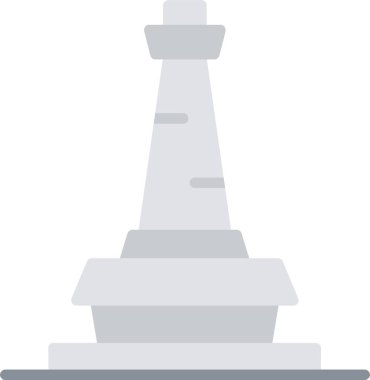 Jakarta Düz Vektör Simgesi Tasarımı