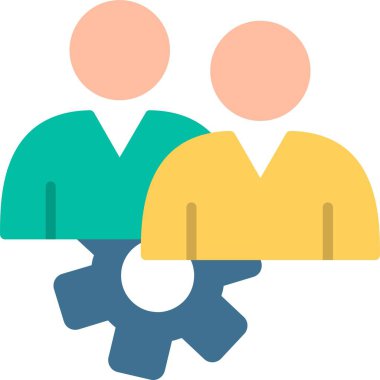 Yönetim Düz Vektör Simgesi Tasarımı