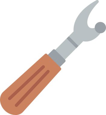 Yırtıcı Düz Vektör Simgesi Tasarımı