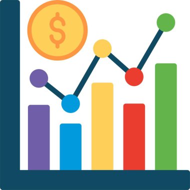Analitik Düz Vektör Simgesi Tasarımı