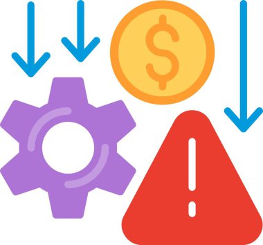 Kriz Yönetimi Düz Vektör Simgesi Tasarımı