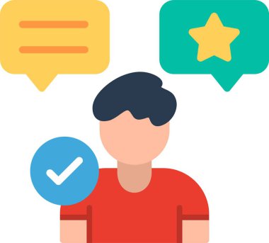 Onaylama Düz Vektör Simgesi Tasarımı