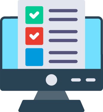 Glyph Test Düz Vektör Simgesi Tasarımı