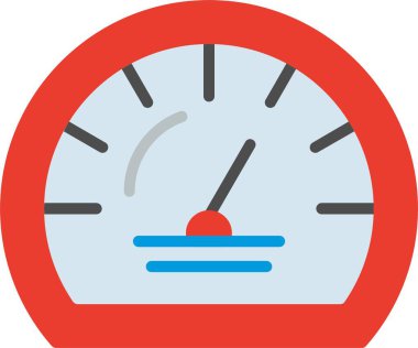 Hız göstergesi Düz Vektör Simgesi Tasarımı