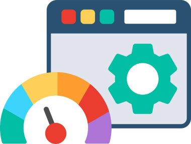 Kontrol Paneli Düz Vektör Simgesi Tasarımı