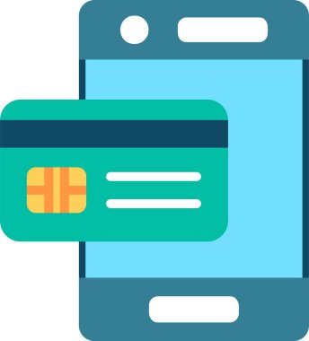 Ödeme Düz Vektör Simgesi Tasarımı