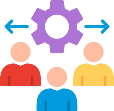 Müşteri Davranışı Düz Vektör Simgesi Tasarımı