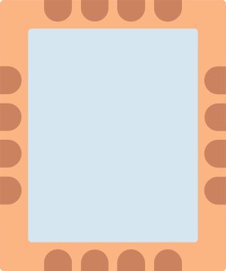 Çerçeve Düz Vektör Simgesi Tasarımı