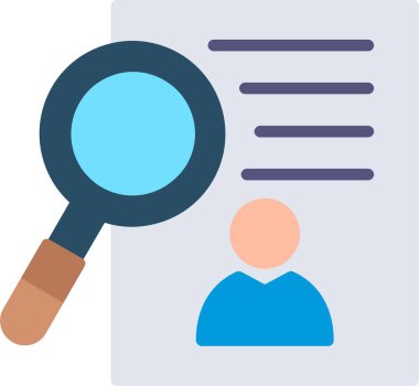 İşe Alma Düz Vektör Simgesi Tasarımı