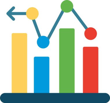 Grafik Düz Vektör Simgesi Tasarımı
