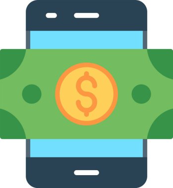 Akıllı Telefon Düz Vektör Simgesi Tasarımı