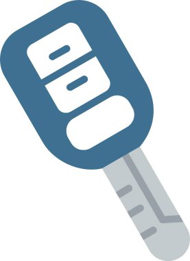 Araba Anahtarı Düz Vektör Simgesi Tasarımı