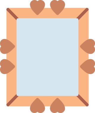 Çerçeve Düz Vektör Simgesi Tasarımı