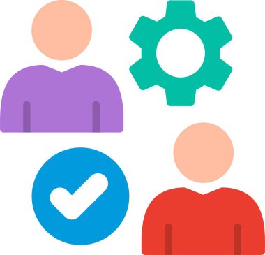 Doğrulama Düz Vektör Simgesi Tasarımı