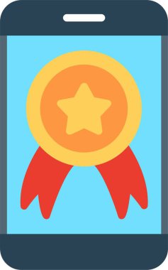 Başarı Düz Vektör Simgesi Tasarımı