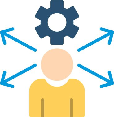 Çoklu Düz Vektör Simgesi Tasarımı