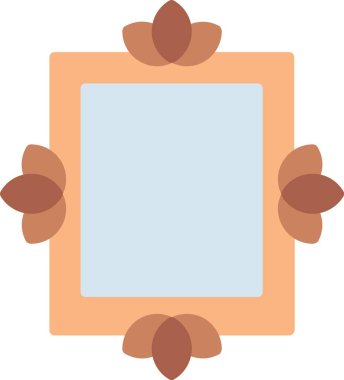 Çerçeve Düz Vektör Simgesi Tasarımı