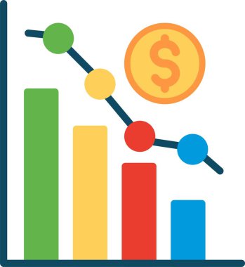 Grafik Düz Vektör Simgesi Tasarımı